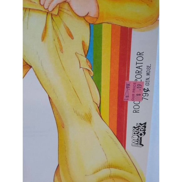 Mork And Mindy Robin Williams 1979 Original Diecut Wall Display Retro Rainbow - Picture 3 of 8